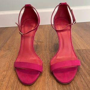 Handmade Hot Pink Strap Heels